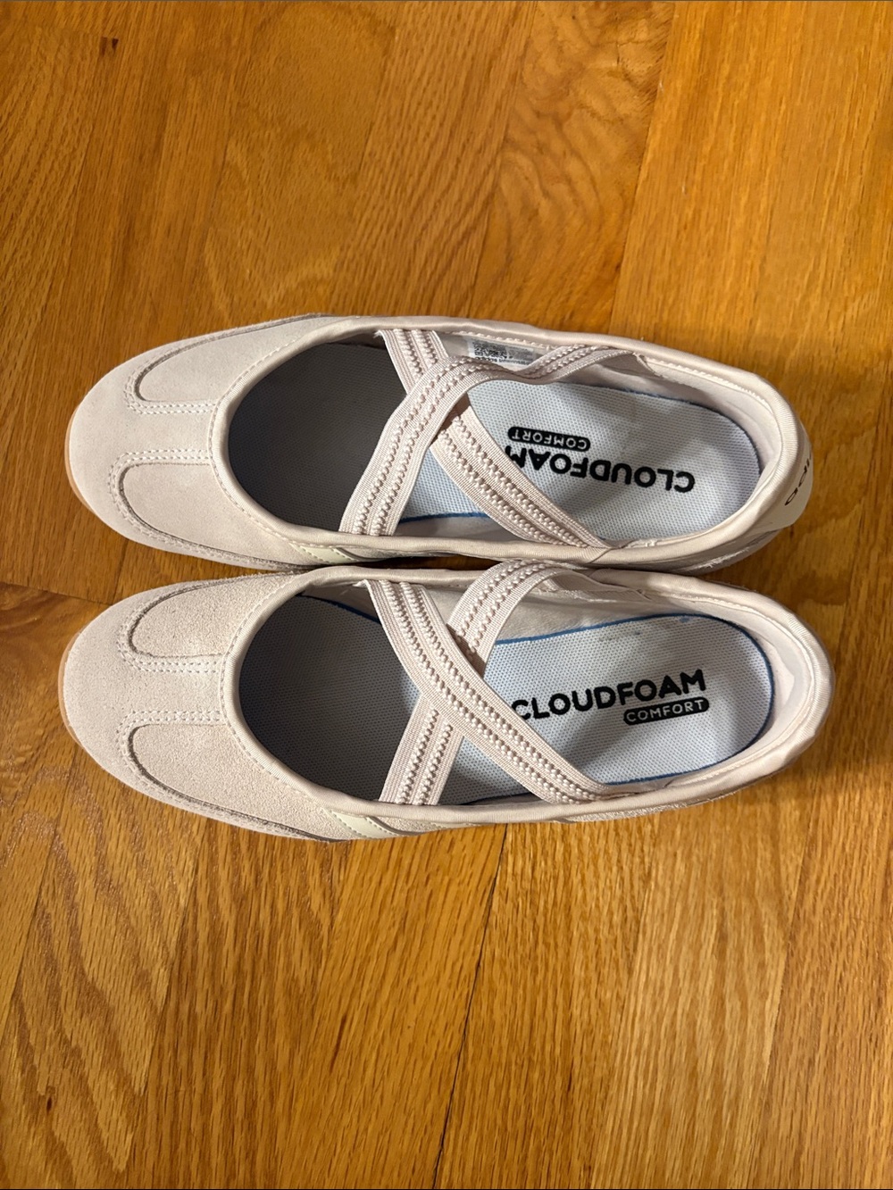 Adidas  Cloudfoam Mary Jane Flats - Light mauve - size 8 - worn once -runs big